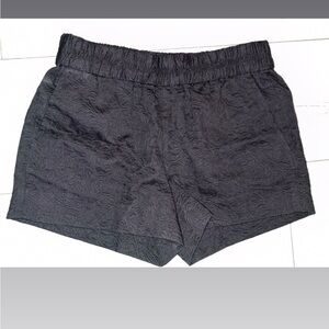 J. Crew Womens Shorts Floral Jacquard Embossed Boardwalk Pull On Black Size 00